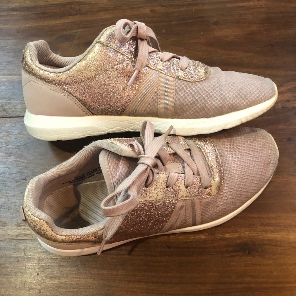 H&M Big Girl 4 Pink Glittered Sneakers